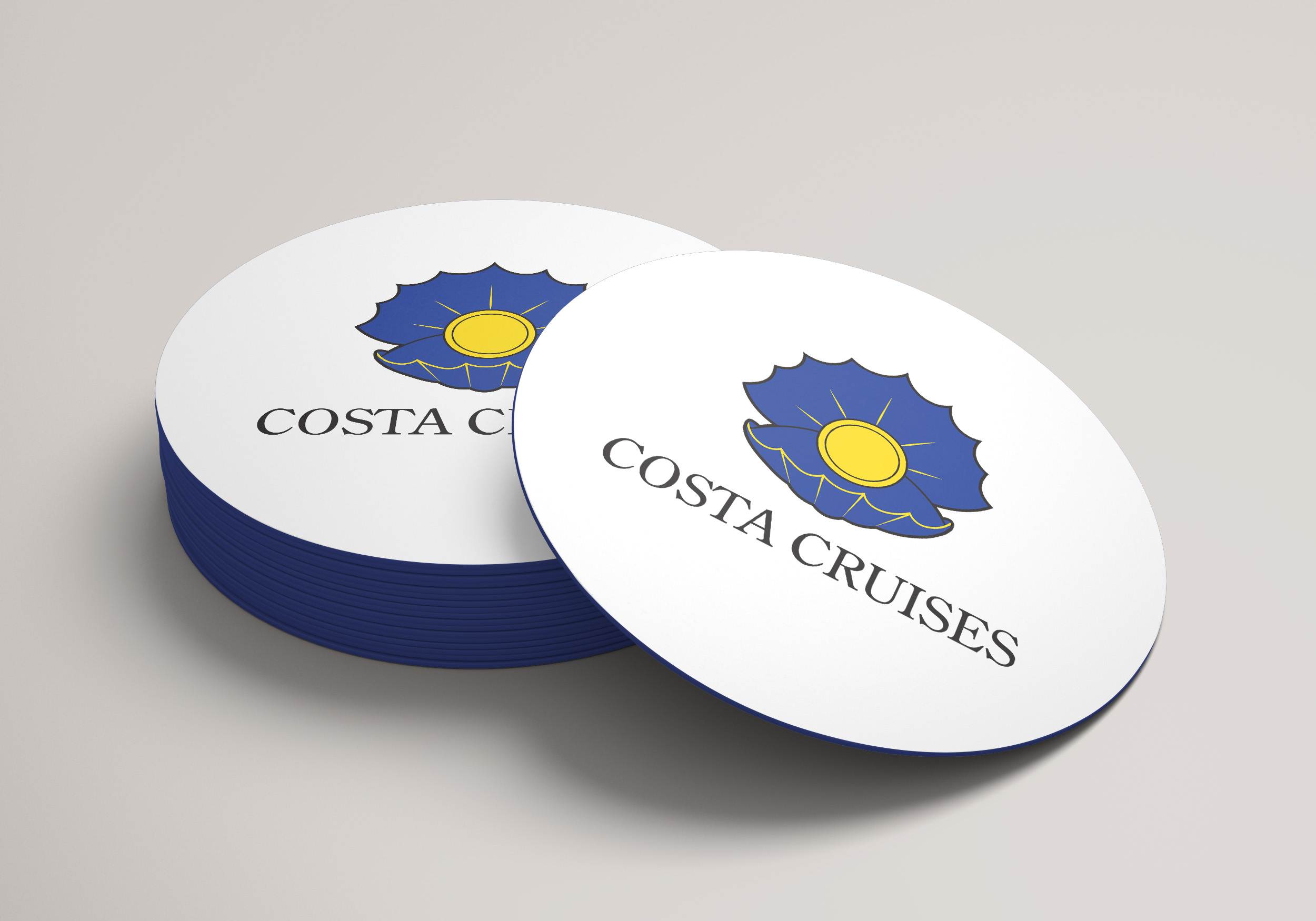 Costa Cruises Coaster Mockup