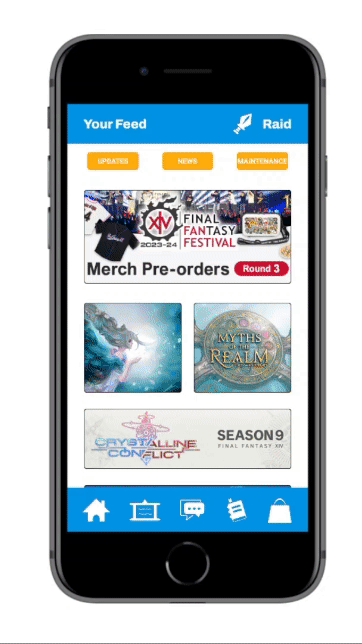 Video of the messaging feature