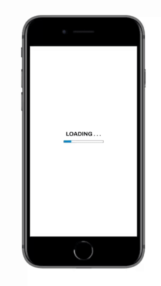 Video of signing into the app and scrolling through the home page